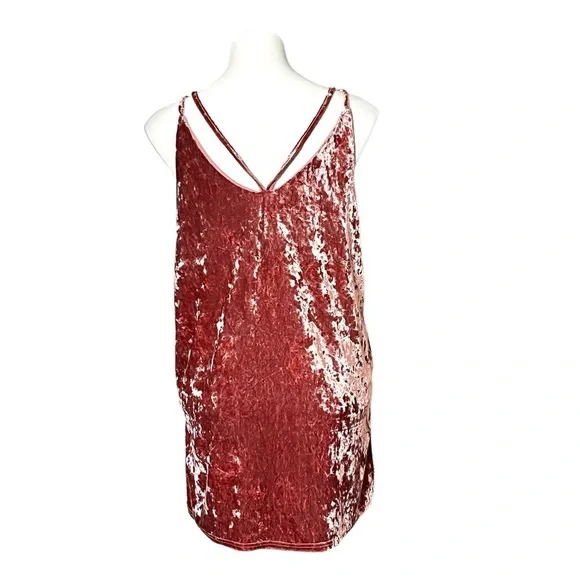 Umgee Velvet Tank Size Large Dusty Rose - Picture 3 of 4